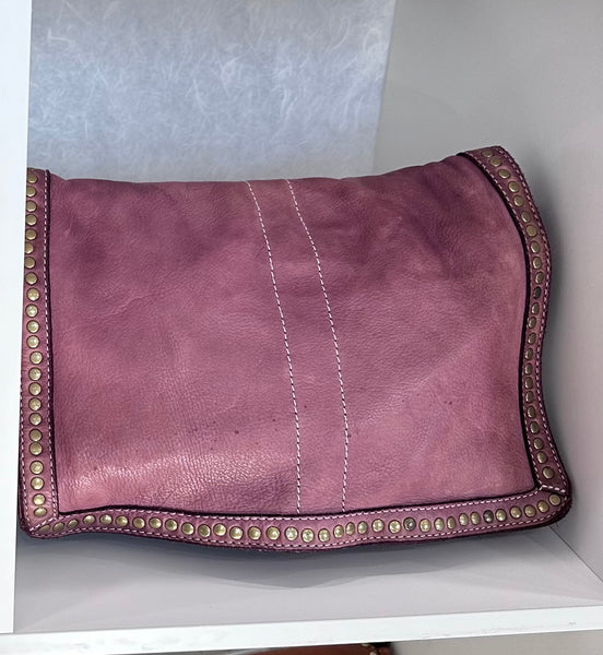 Camilla Messenger Bag in Magenta Purple