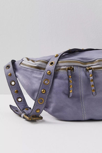 Large Leather Bella Sling Bag in Lilac