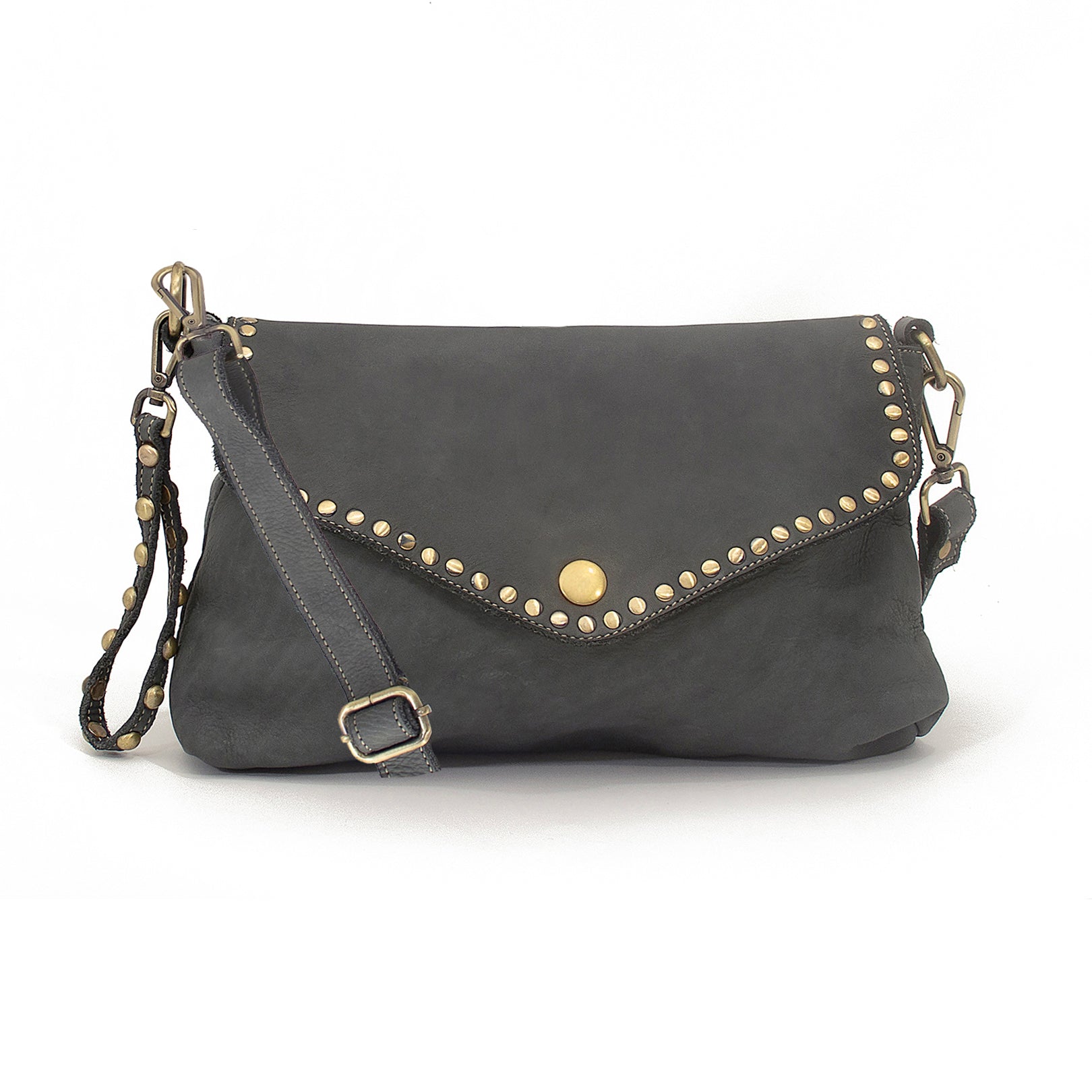 Aria Envelope Crossbody in Grey