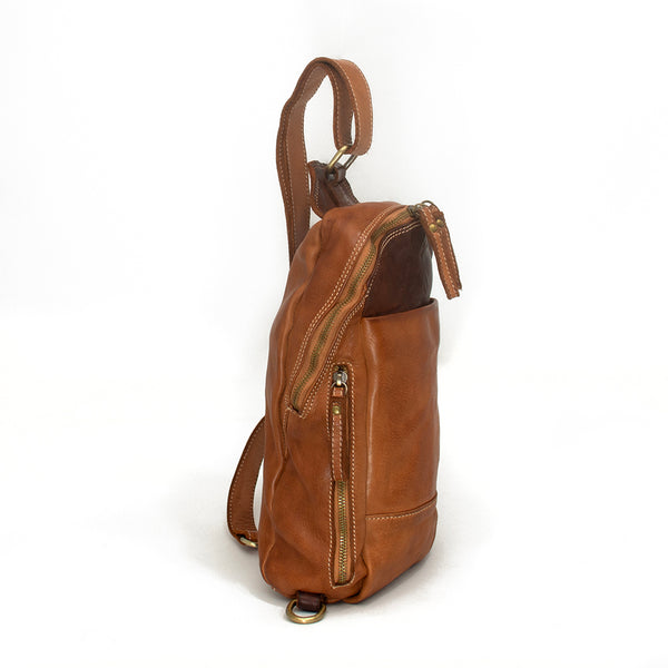 Alex Leather Sling in Cognac