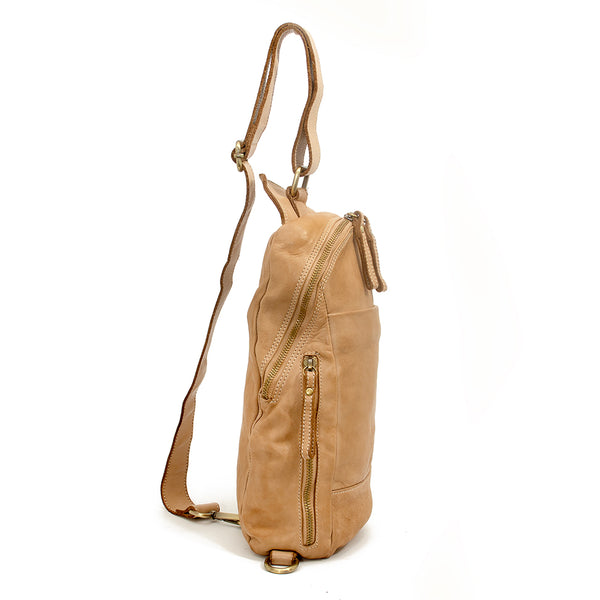 Alex Leather Sling in Taupe