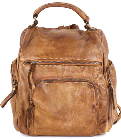 Leather Backpack and Shoulder Bag - Misha