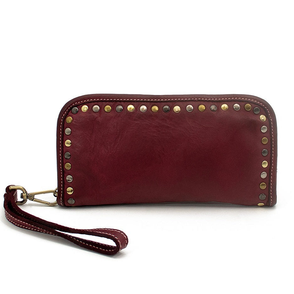 Sofia Zip Around Wallet in Brick