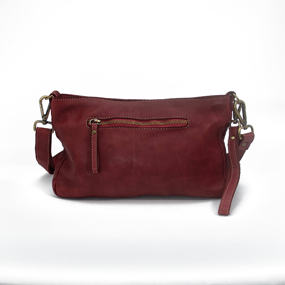 Laura Woven Crossbody in Brick
