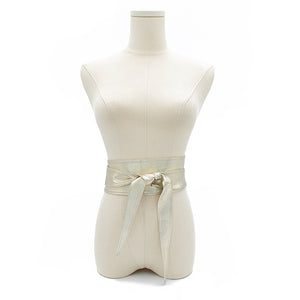 Obi Wrap Belt in Champagne
