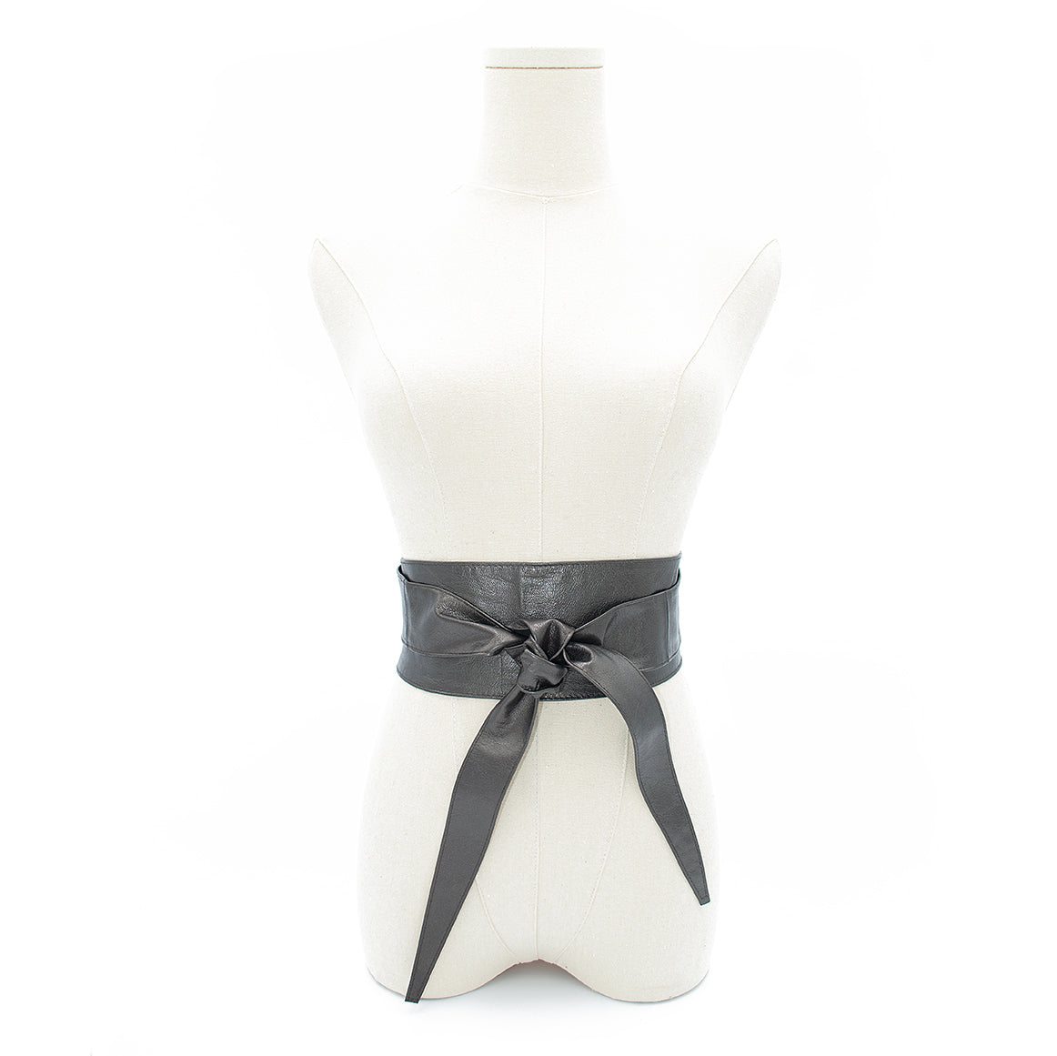 Obi Wrap Belt in Gunmetal