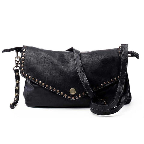 Aria Envelope Crossbody in Black