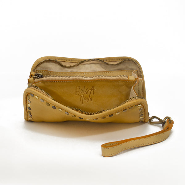 Sofia Zip Around Wallet in Butter