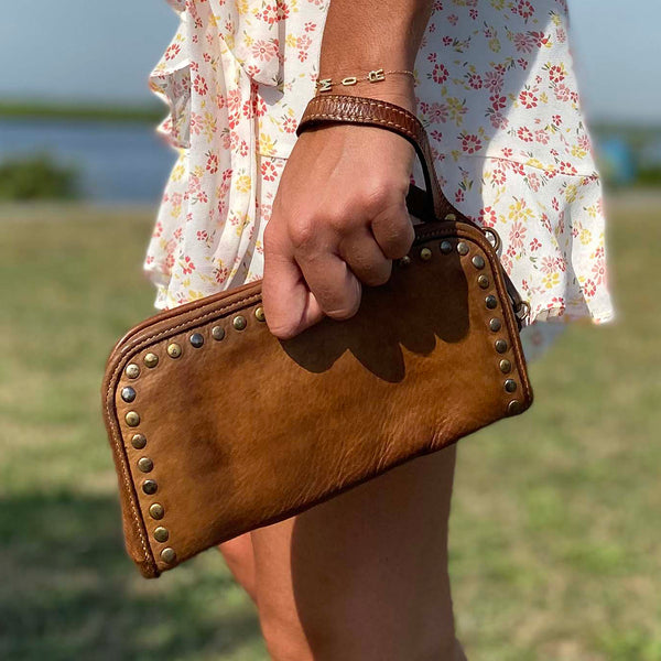 Sofia Zip Around Wallet in Olive