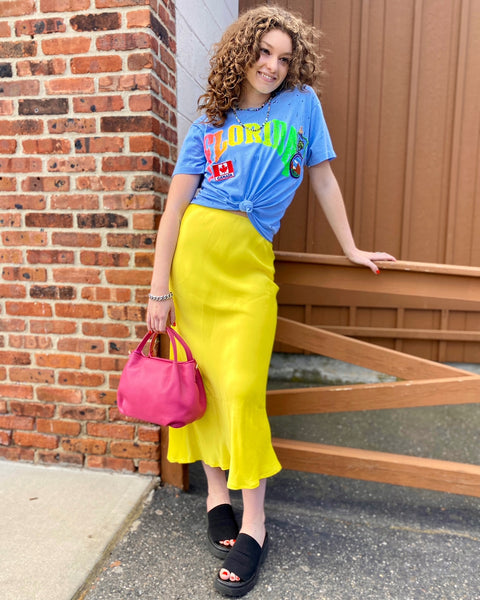 Boss Babe Satchel Crossbody Hot Pink on Model