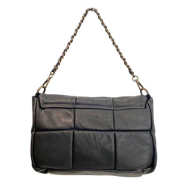 Tina Quilt Crossbody in Cognac