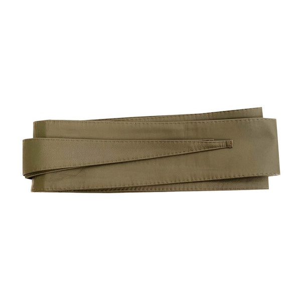 Obi Wrap Belt in Mushroom