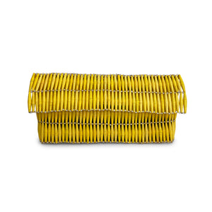 Yellow Fold Over Clutch