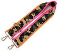 Camo Strap with Pink and Orange Edge