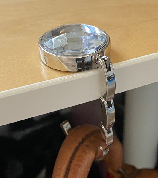 Portable Handbag Table Hook in Diamond
