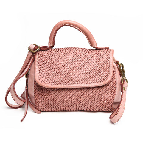 Woven Leather Bag, Made in Florence Italy