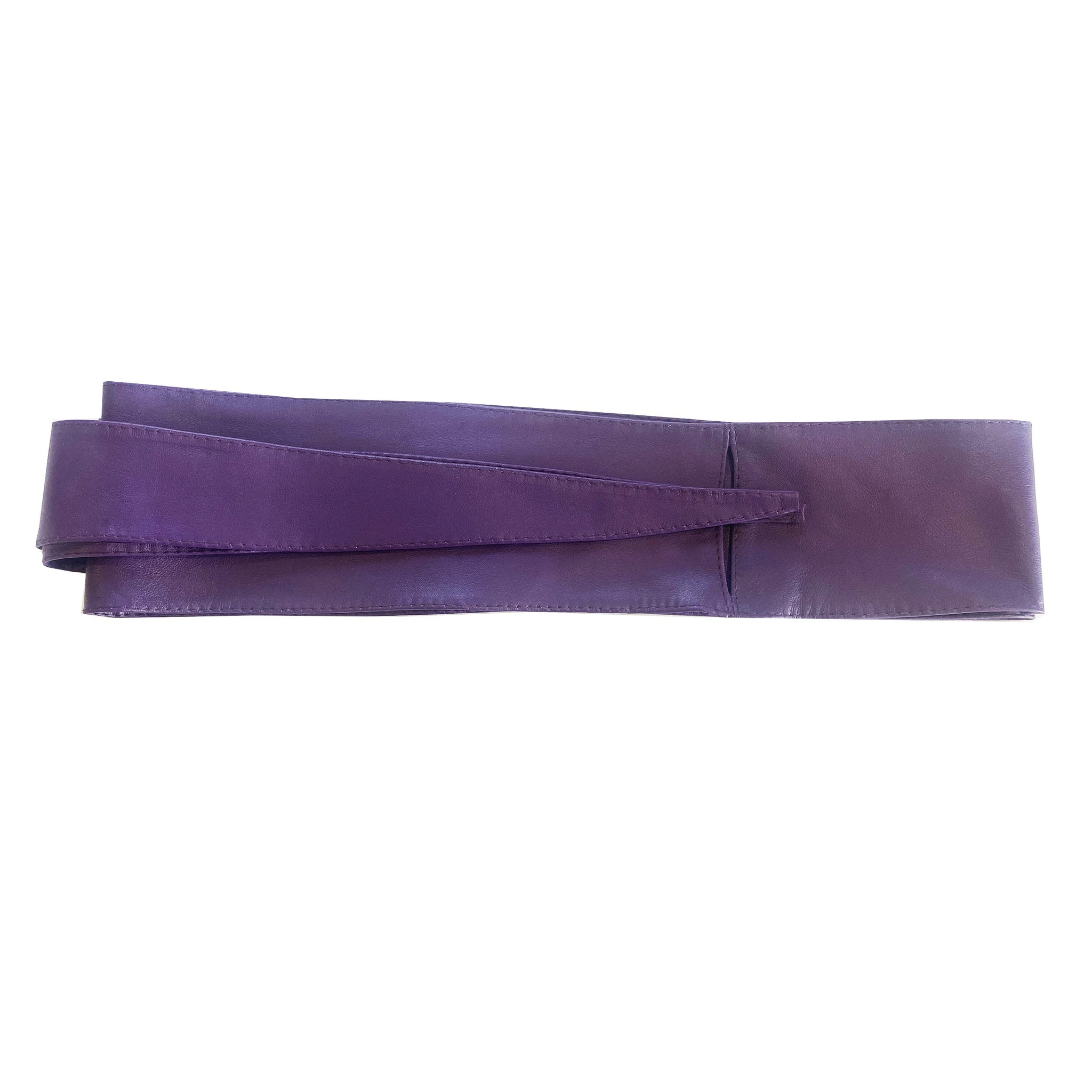 Obi Wrap Belt in Purple