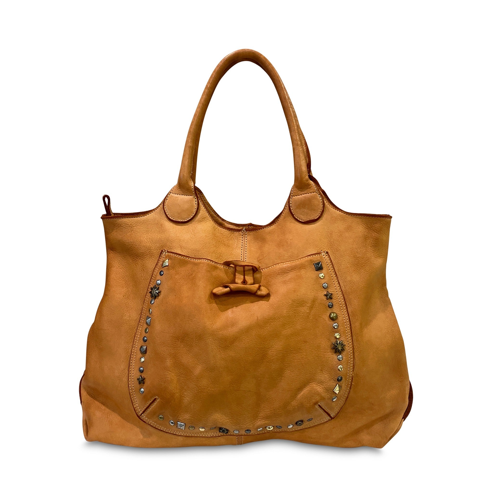 Gem Tote in Cognac