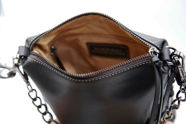 Inside View of Products Boss Babe Bucket Crossbody in Black