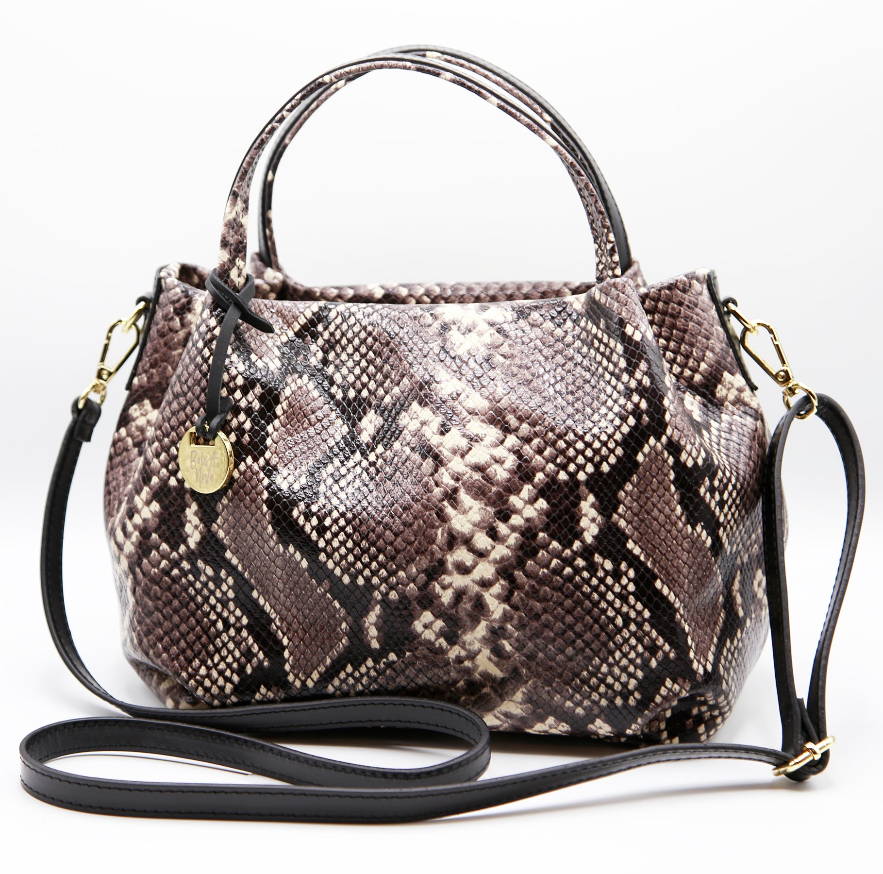 Boss Babe Satchel Crossbody in Snake
