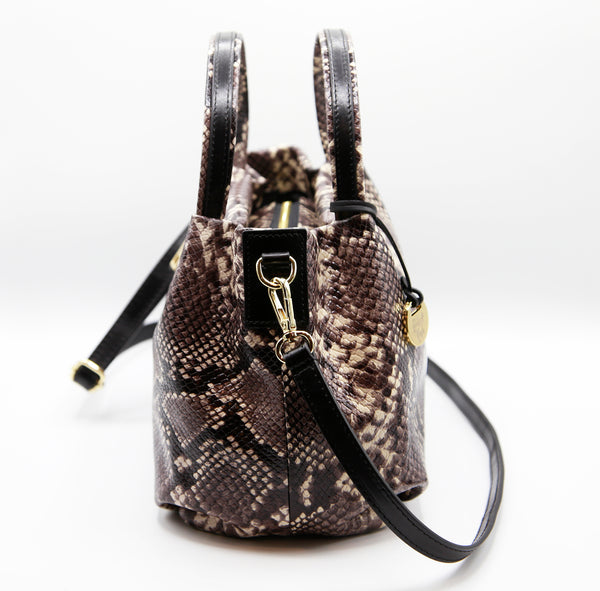 Boss Babe Satchel Crossbody in Snake