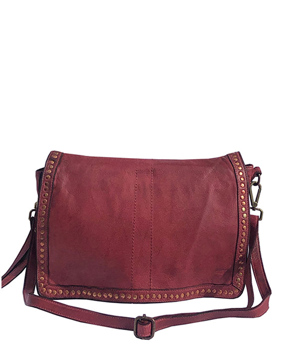 Camilla Messenger Bag in Magenta Purple