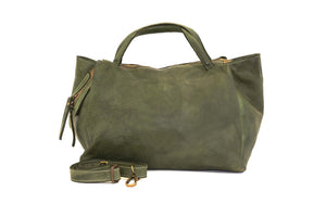 Flora Satchel in Olive