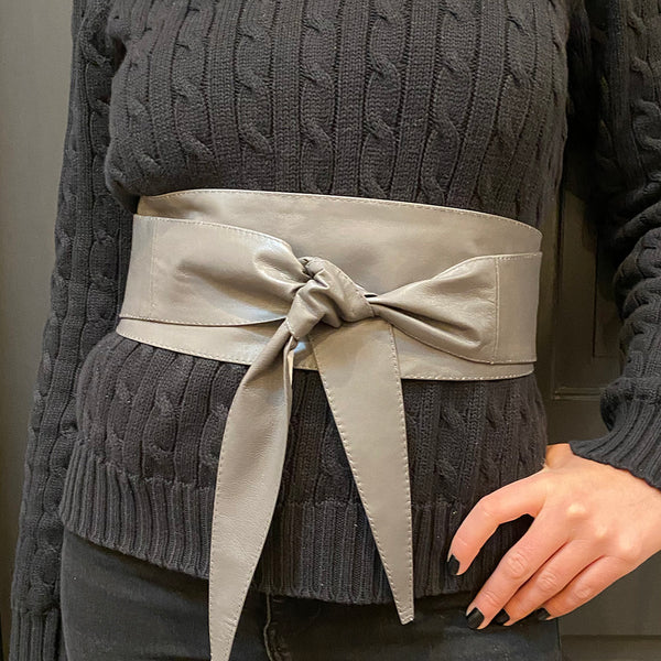 Obi Wrap Belt in Purple