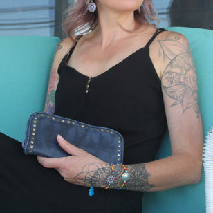 Sofia Zip Around Wallet in purple