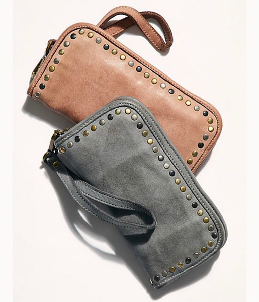 Sofia Zip Around Wallet in Gray
